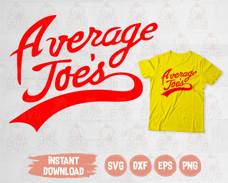 Average Joes Svg Cut File for Cricut, Silhouette and other cutting machine. It can also be printed