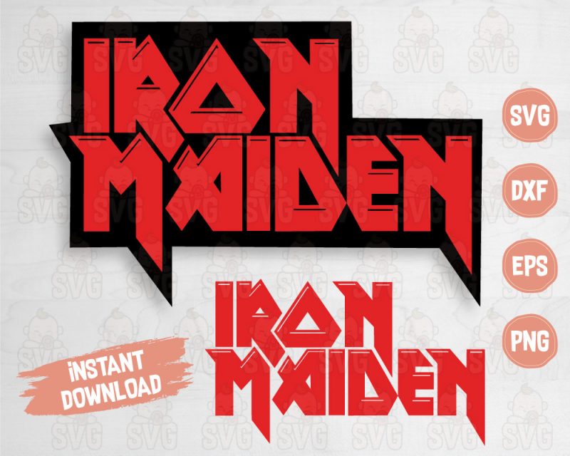 Iron Maiden Music Band Logo Svg cut file for Cricut and Silhouette