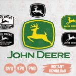 John Deere Logo SVG, John Deere Vintage Logo, John Deere Tra