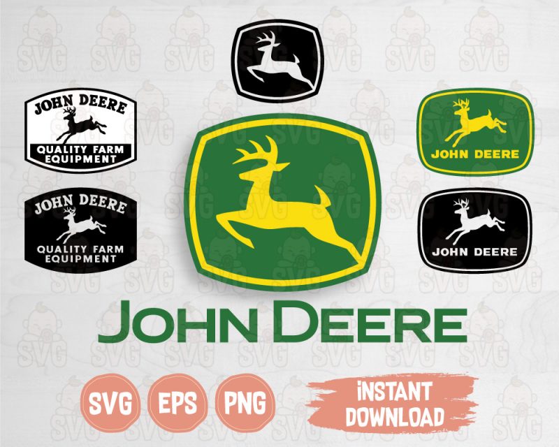 John Deere SVG Logo File For Cricut, Vector Cut File