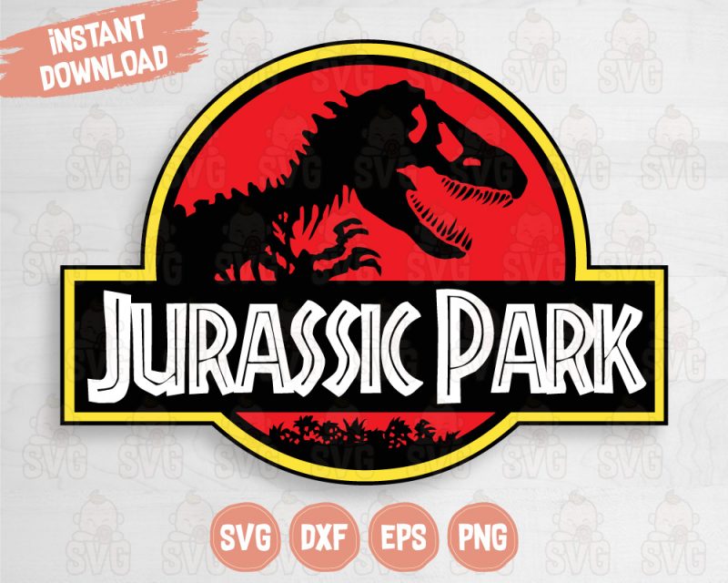 Jurassic Park Cutting File for softwares like Cricut and Silhouette