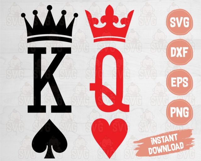 Playing Cards Svg, Ace, King And Queen Svg, Cards Cricut - Svg Baby