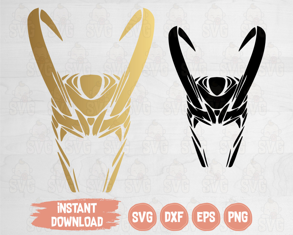 Download Loki Helmet Svg Cut File For Cricut And Silhouette Avengers Svg Svg Baby