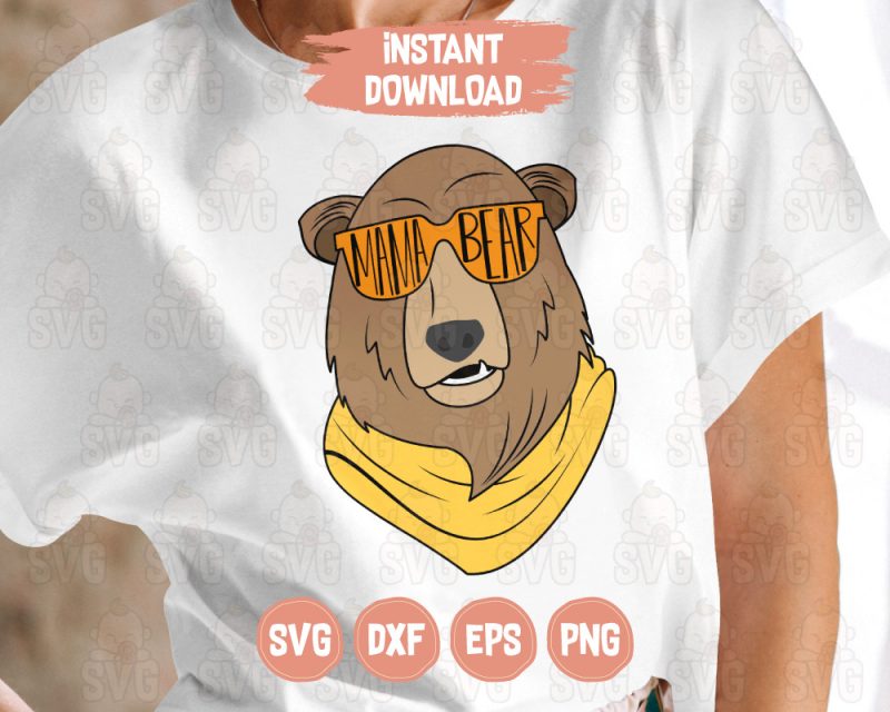 Mama Bear Svg Cut File