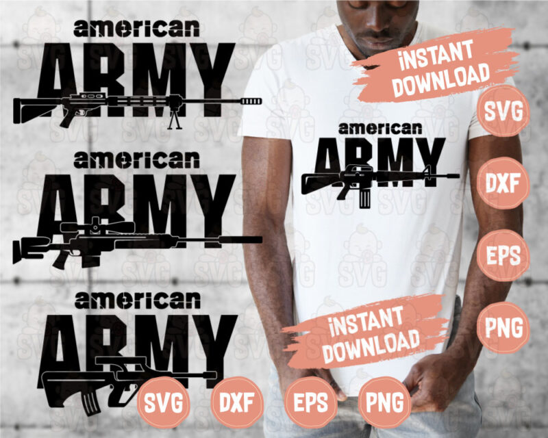 American Army Svg Design for Tshirts