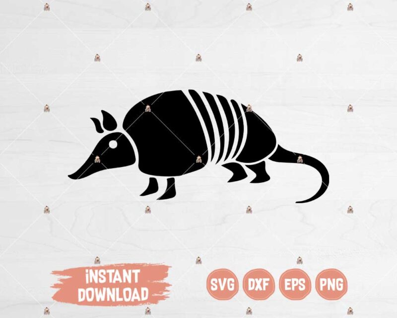 Armadillo SVG cut or print file for Cricut, Silhouette