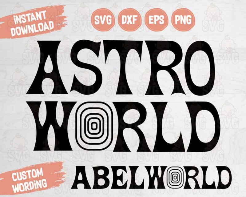 Astroworld Scott Travis SVG