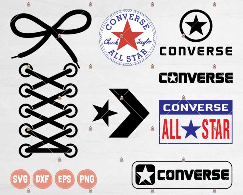 Converse SVG cut or print files for cutting machines