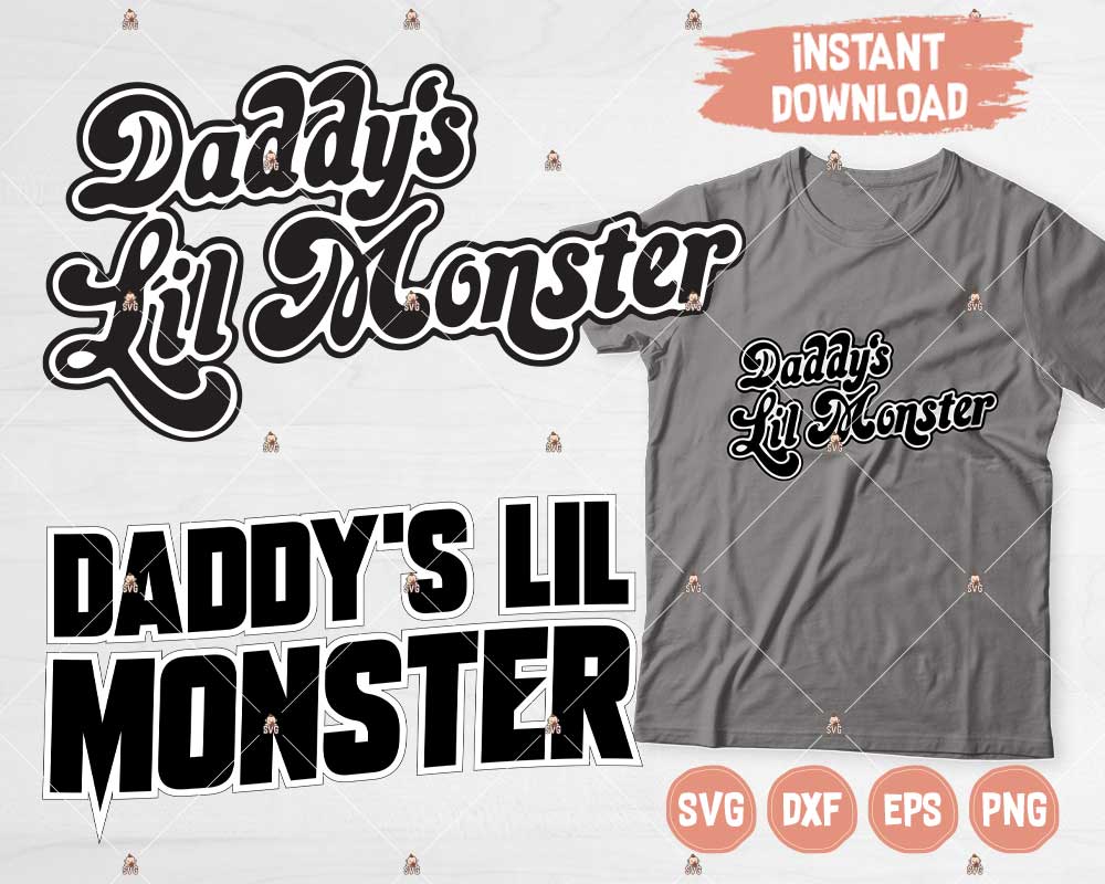 Daddy’s Lil Monster SVG, Harley Quinn Svg - Svg Baby