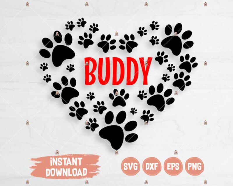 Dog Paw SVG cutting files for Cricut, Silhouette