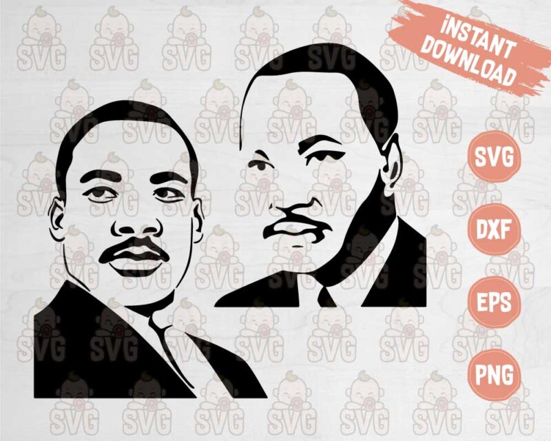 Martin Luther King SVG cut file