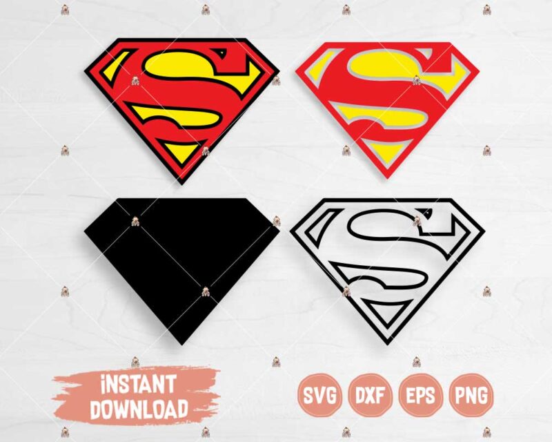 Superman Logo SVG cutting files