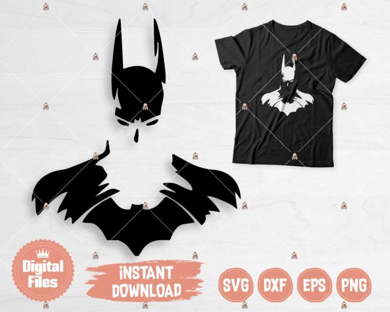 Batman Silhouette SVG cutting files for Cricut, Silhouette