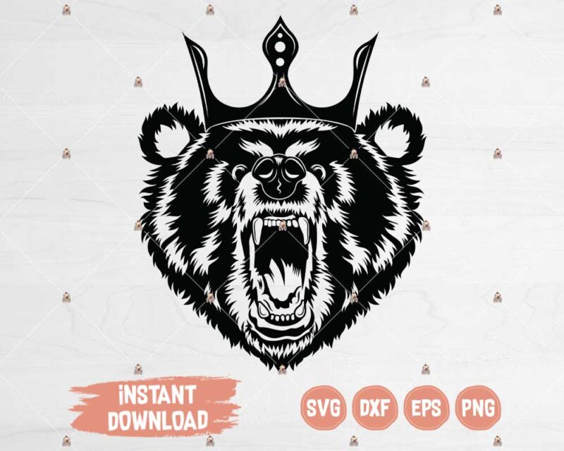 Grizzly Bear SVG cutting or printing files