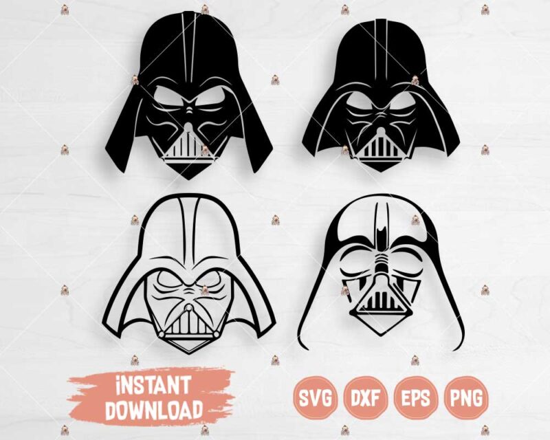 Darth Vader Helmet SVG cut or print files