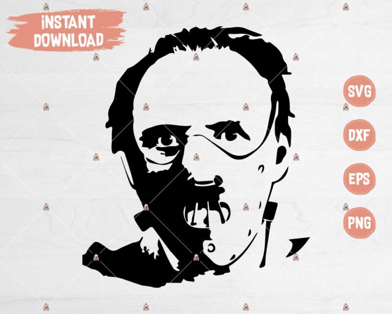 Hannibal Lecter SVG cut files for Cricut, Silhouette