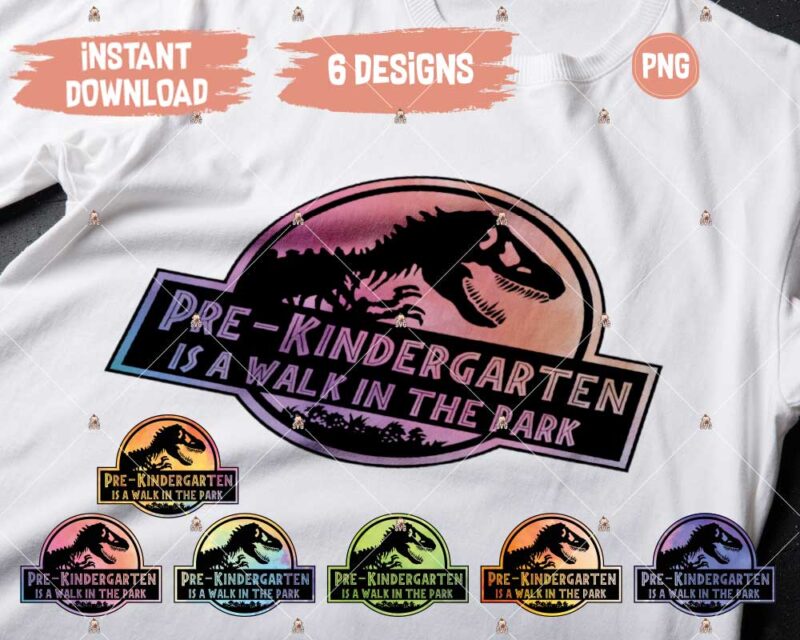 Jurassic Park Pre-Kindergarten Sublimation or Heat Press