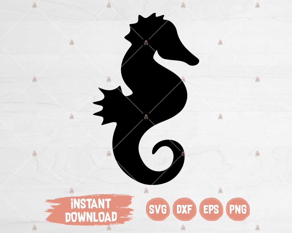 Seahorse SVG Cut File for Cricut, Silhouette - Svg Baby