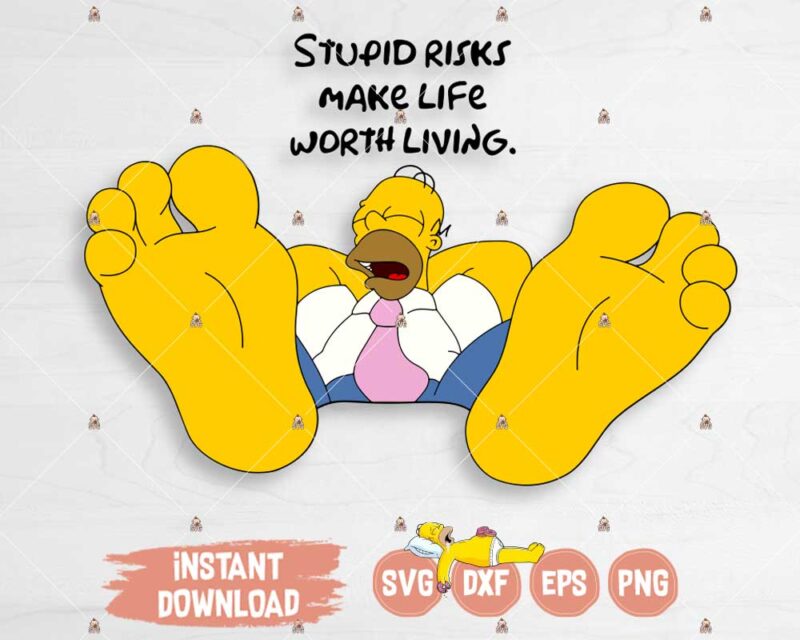 Homer Simpson SVG Funny Quote cut or print file